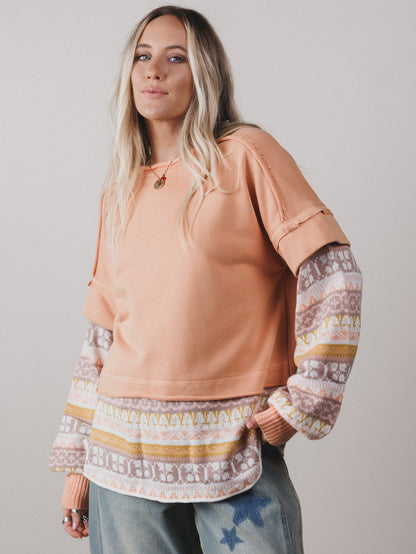 Moon Fern Top - Peach