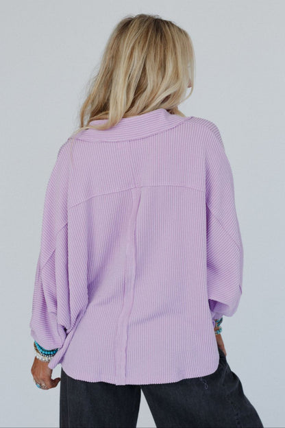 Color My World Oversized Top - Lilac