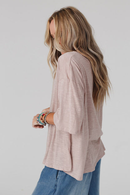The Nest Your Favorite Slub Tee Shirt - Taupe