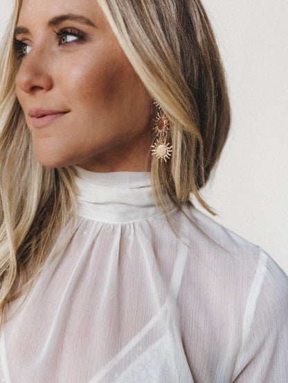 Love in Bloom Blouse
 - Cream