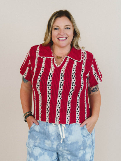 Spring Fling Top - Red