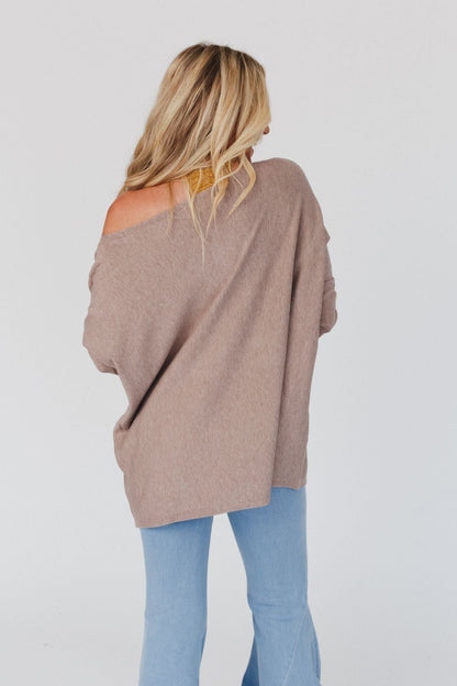 Ready Or Not Dolman Top - Latte