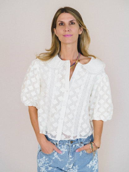 Vintage Treasures Blouse - Cream