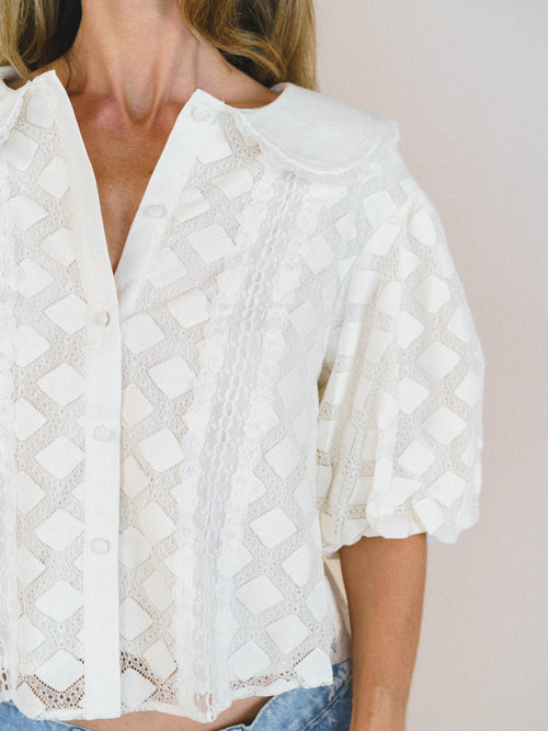 Vintage Treasures Blouse - Cream