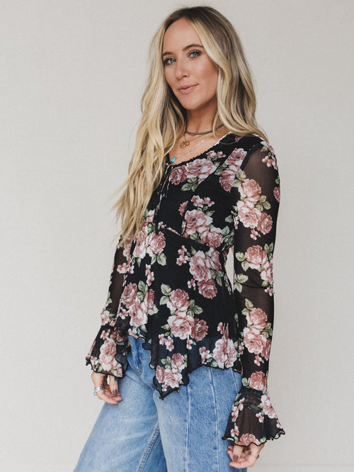 Wild Whisper Top - Black