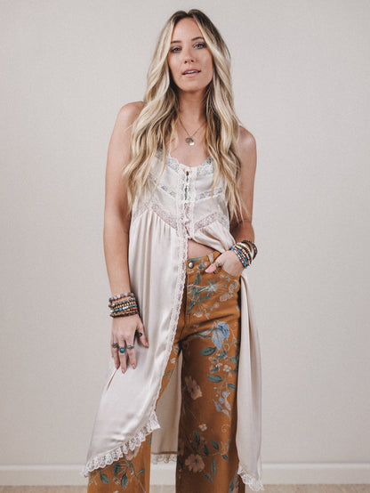 Sweet Nightingale Top - Champagne
