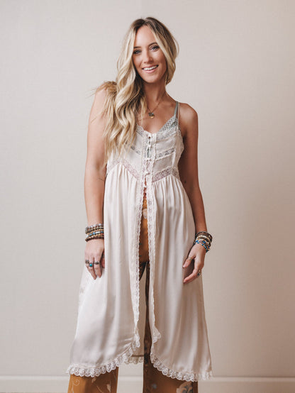 Sweet Nightingale Top - Champagne