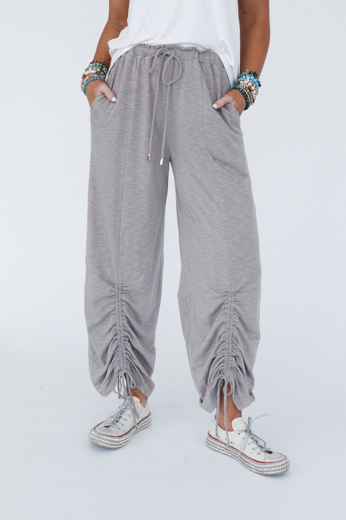 The Nest Solie Cinched Pants - Taupe