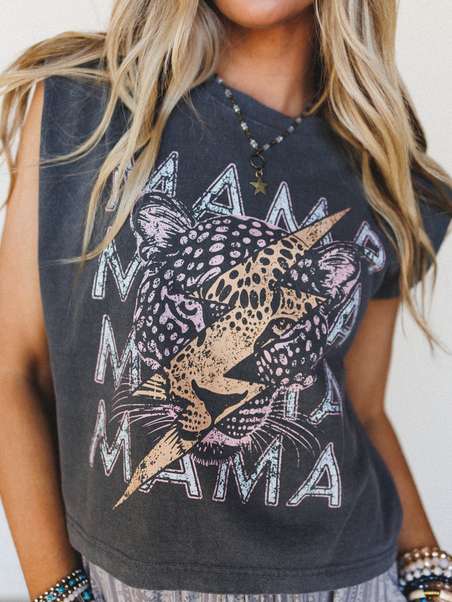 The Nest Leopard Mama Top - Pepper