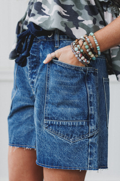 Faded Glory Denim Shorts - Medium Wash