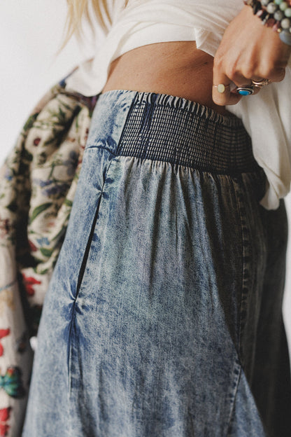 Coastal Dreams Wide Leg Pants - Denim