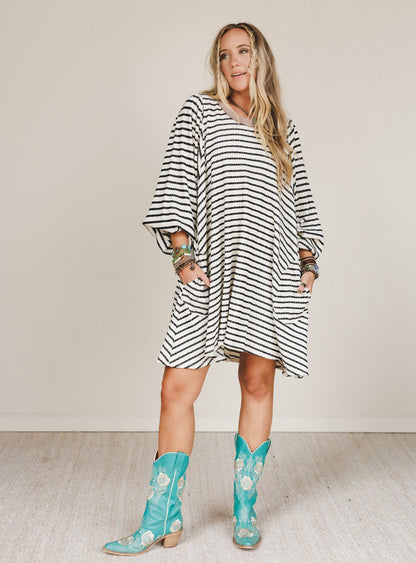The Nest Good Feels Dress - Black Mocha