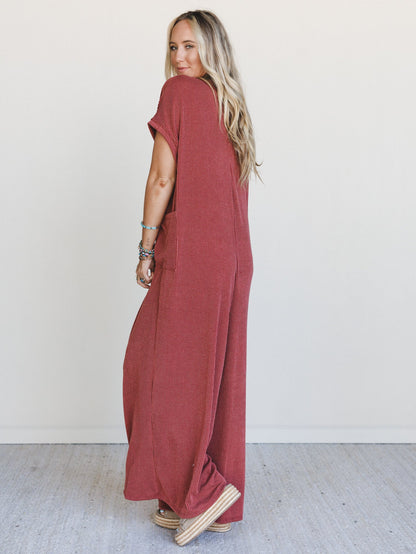 The Nest Moon Glow Jumpsuit - Rust
