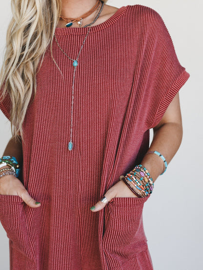 The Nest Moon Glow Jumpsuit - Rust