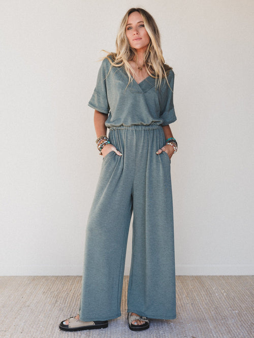The Nest On The Go Jumpsuit - Olive