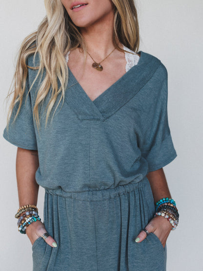 The Nest On The Go Jumpsuit - Olive