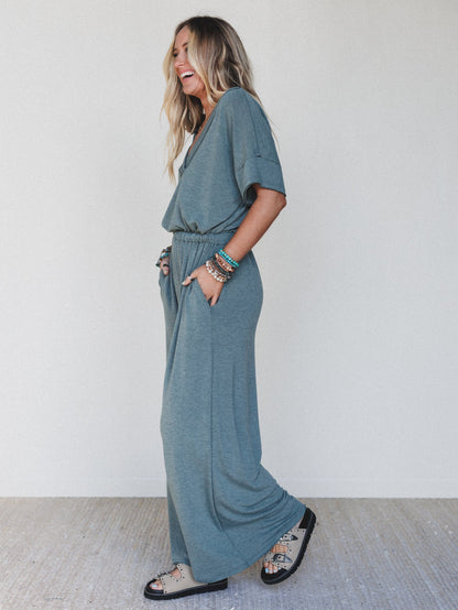 The Nest On The Go Jumpsuit - Olive