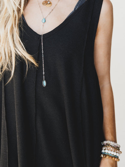 The Nest Drift Away Top - Black