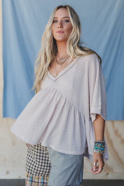 The Nest Lush Drift Top - Oatmeal