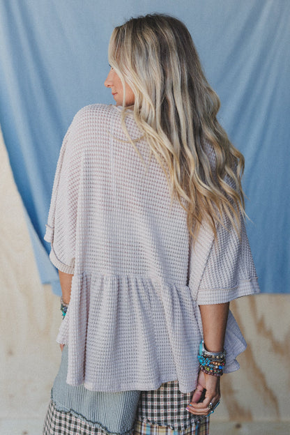 The Nest Lush Drift Top - Oatmeal