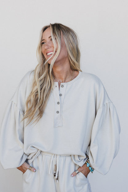 The Nest Laid Back Top - Beige