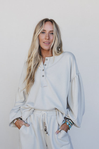 The Nest Laid Back Top - Beige