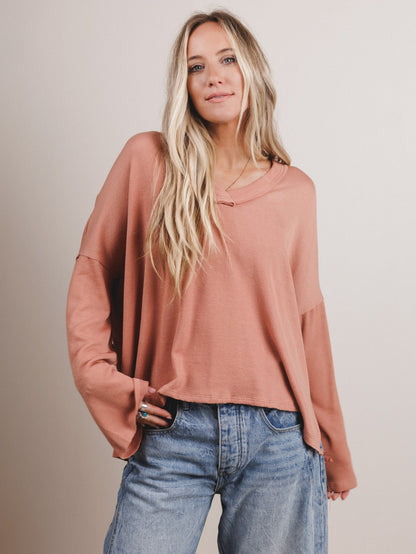 The Nest On The Go Long Sleeve Tee - Sepia