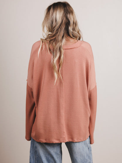 The Nest On The Go Long Sleeve Tee - Sepia
