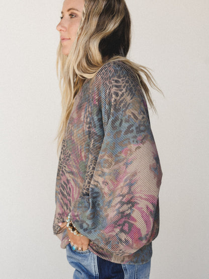 The Nest Savannah Bat Sleeve Top - Lavender