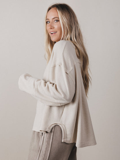 The Nest Essential Sweater Top - Sand