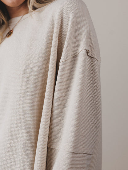 The Nest Essential Sweater Top - Sand