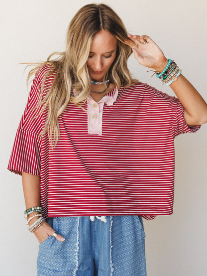 The Nest Chill Day Top - Marsala