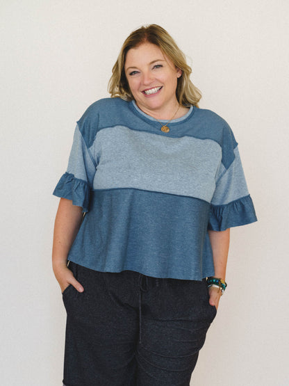 The Nest Soft Horizon Top - Teal