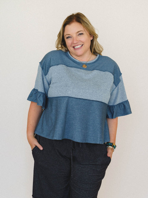 The Nest Soft Horizon Top - Teal