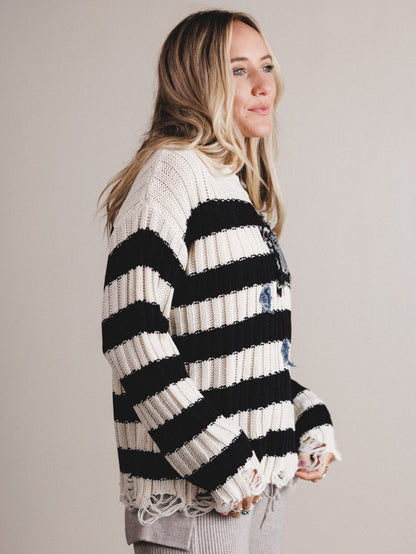 Moon Picnic Sweater - Black