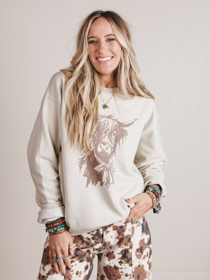 The Nest Highland Love Sweatshirt - Sand