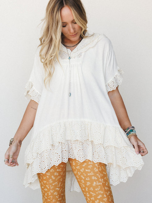 Willow In the Wind Blouse - Ivory