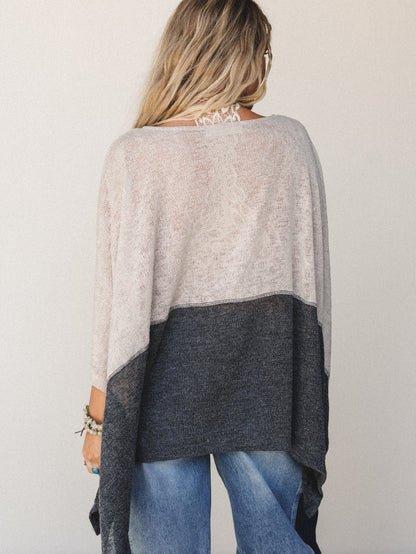 The Nest Bold Horizon Top - Beige Black