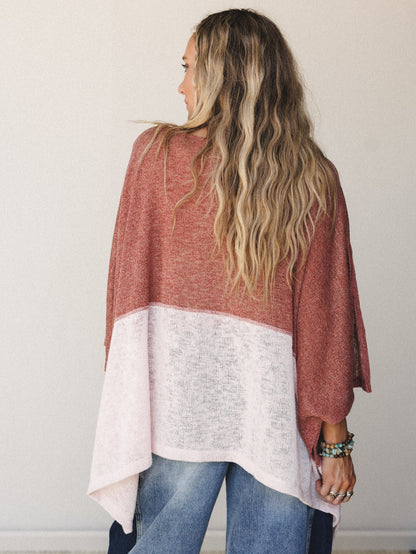 The Nest Bold Horizon Top - Rust Pink