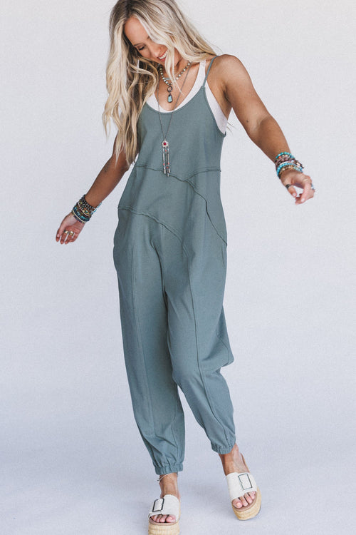 Going Somewhere Jumpsuit - Olive