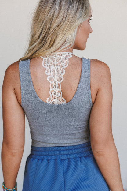 Wildly Simple Top - Heather Gray