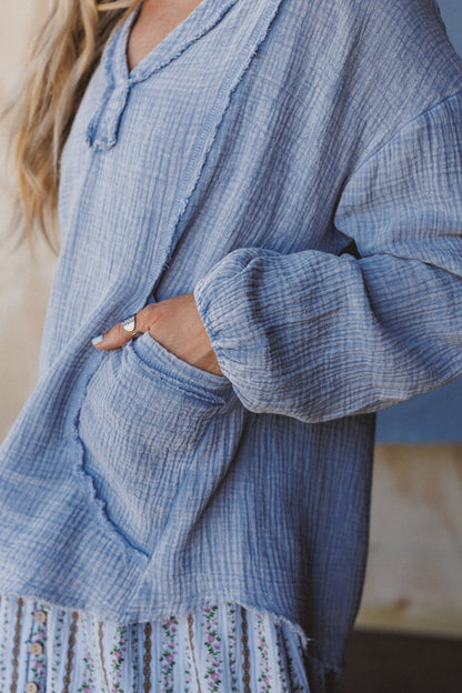Just In Time Top - Blue