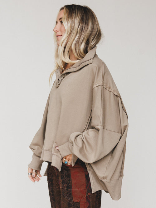 The Nest Stay Soft Top - Brown