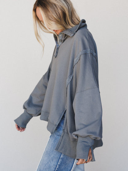 The Nest Stay Soft Top - Dark Grey