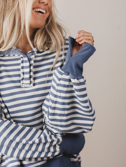The Nest Wander Easy Top - Blue Denim