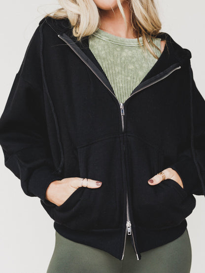 Driftwood Oversized Hoodie - Black