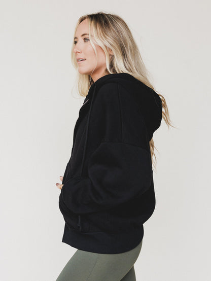 Driftwood Oversized Hoodie - Black