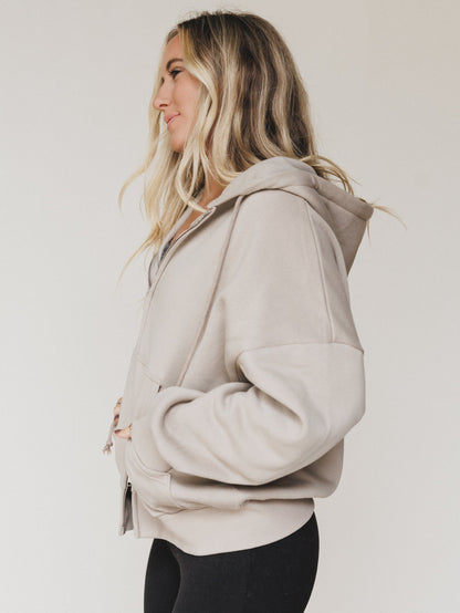 Driftwood Oversized Hoodie - Ash Mocha
