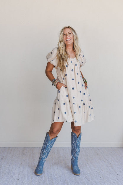 Savanna Spots Dress - Natural