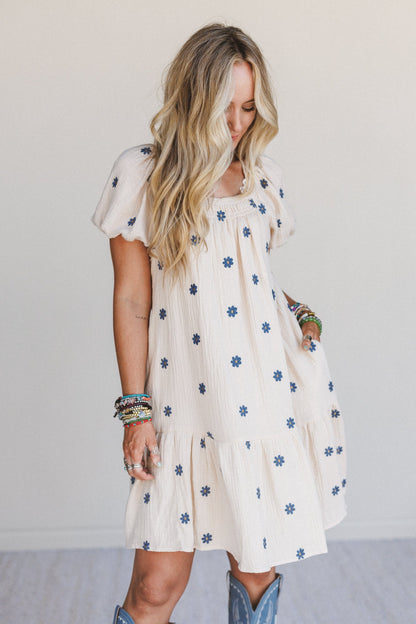 Savanna Spots Dress - Natural